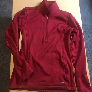 NIKE GOLF dark pink/red pullover (fuzzy zoellers)